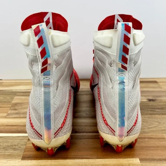Nike Vapor Untouchable Pro 3 Football Cleats Red White High Top‎ Size 12